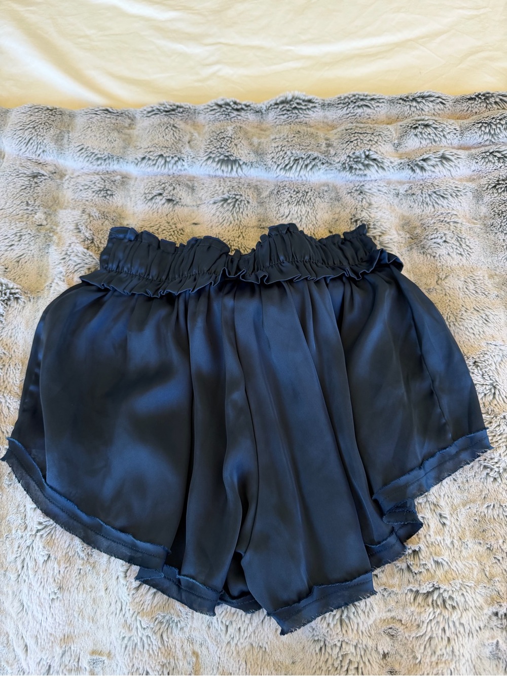 Free People Like Honey Pajama Shorts in Navy - Picture 4 of 4